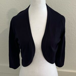 NWT Navy bolero shrug M